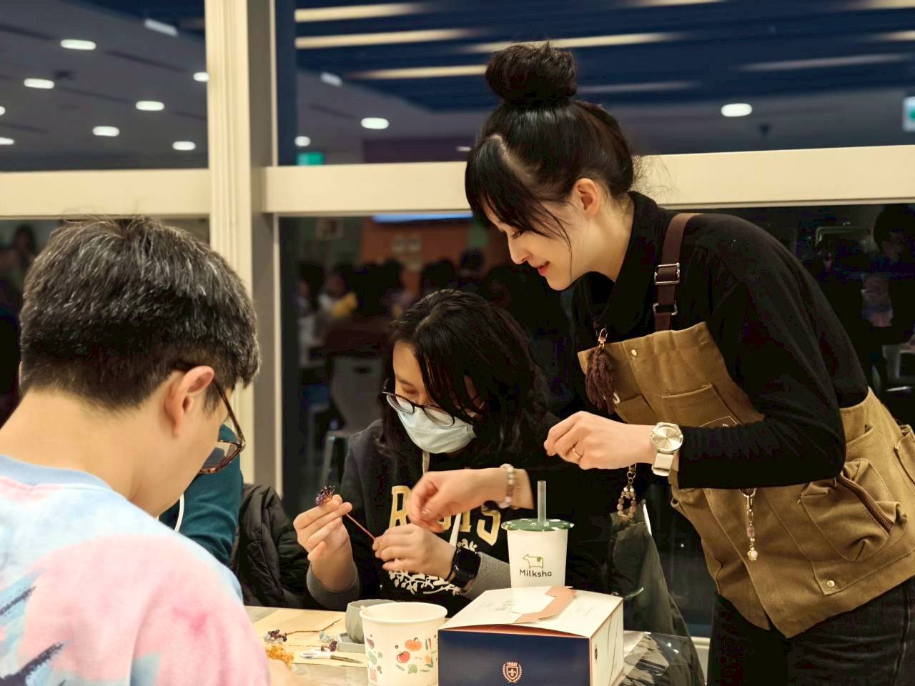 大盆招財水晶樹團課現場