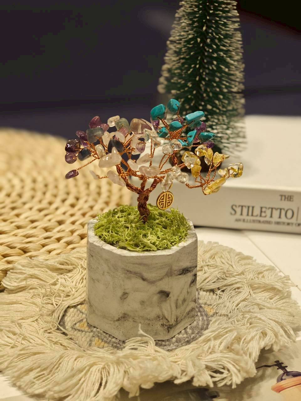 招財水晶樹小盆成品